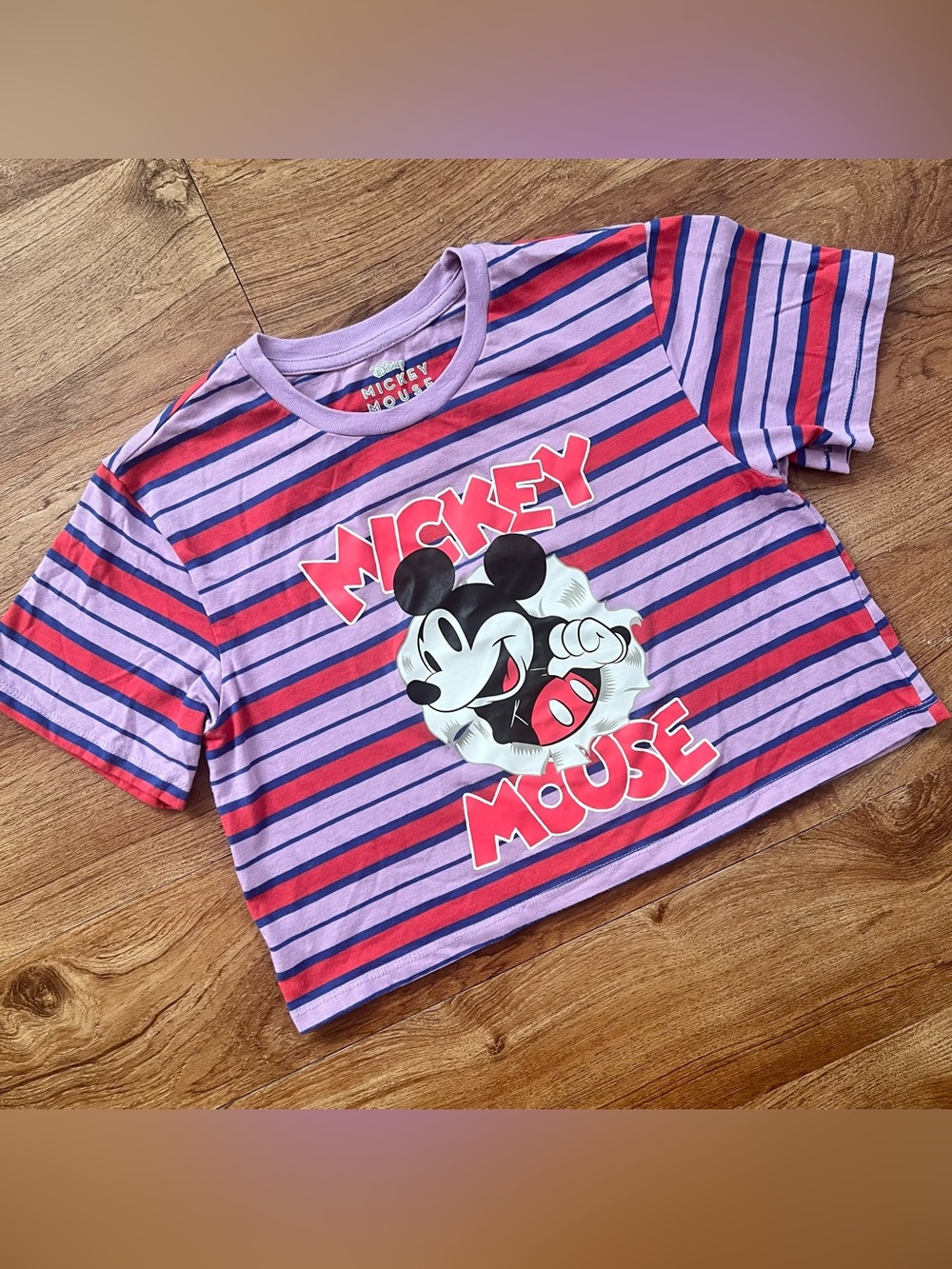 Women’s Cropped Mickey Mouse Tee Size Small
